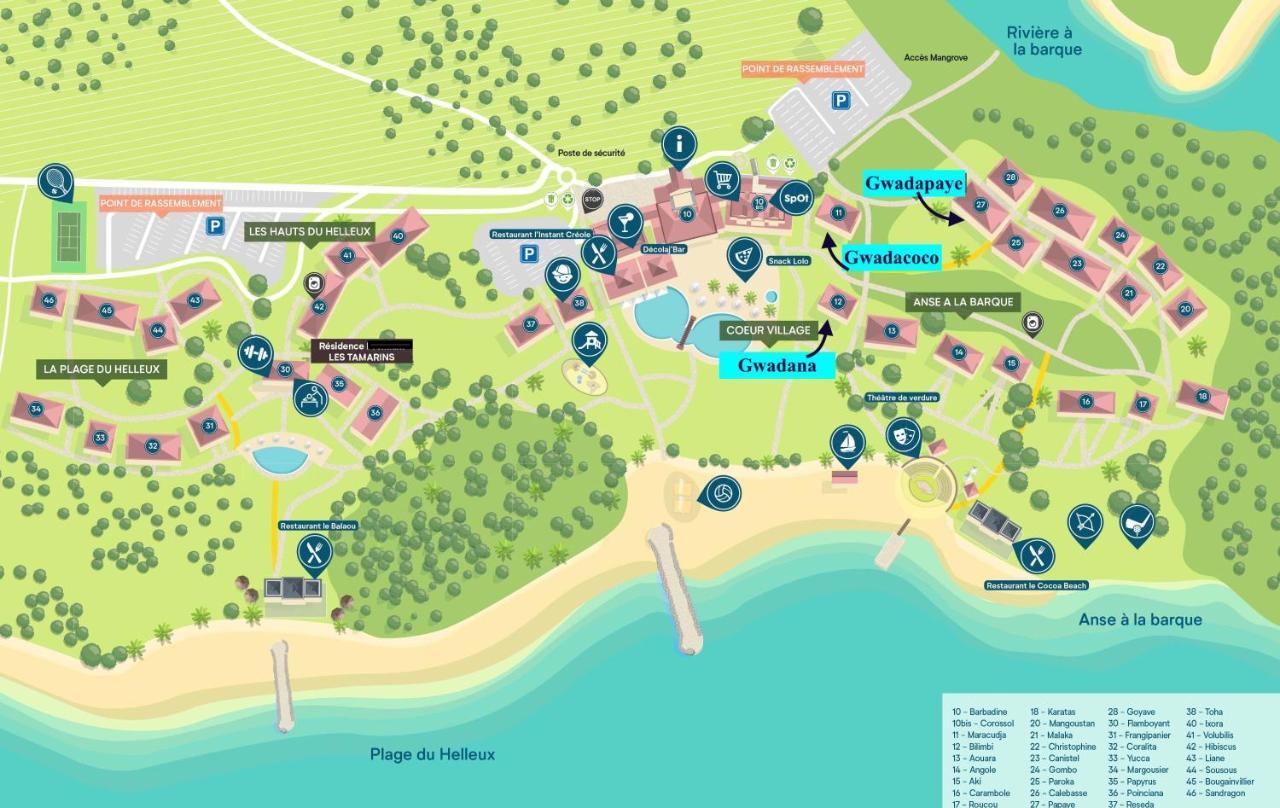 Vue Exclusive Mer Et Volcan, Village Vacances Avec Plage Et Piscine, Les Gwadastudios Sainte-Anne  Εξωτερικό φωτογραφία